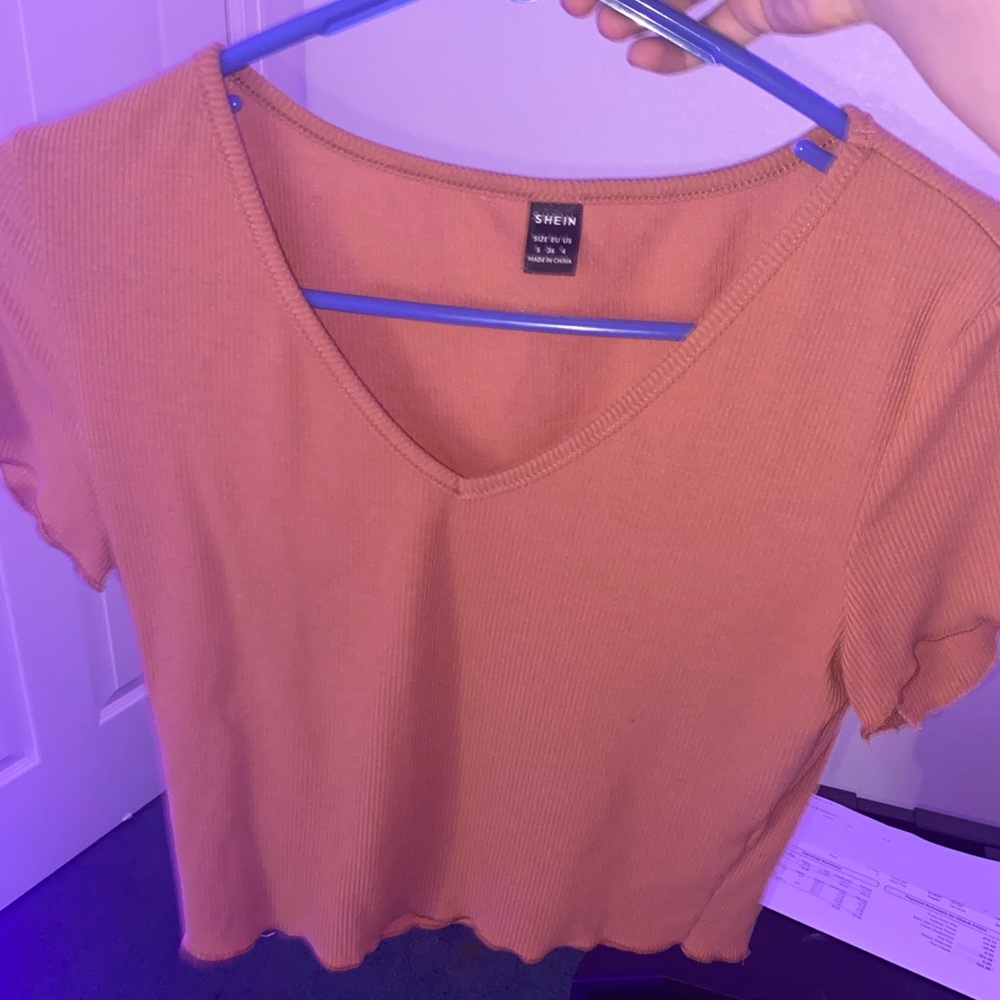 Coral pink shirt